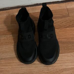 Polo Material slide on shoe